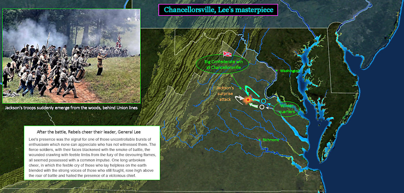 Battle of Chancellorsville, 1863 map